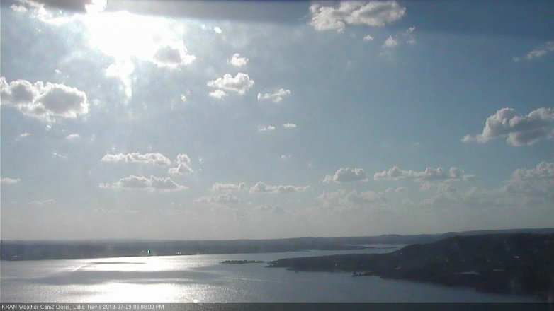 Lake Travis webcam, July 29, 2019 5:10 PM CT