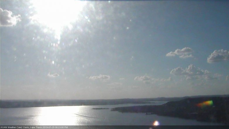 Lake Travis webcam, July 29, 2019 5:25 PM CT