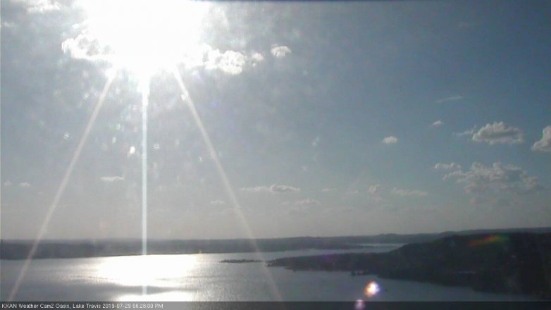 Lake Travis webcam, July 29, 2019 5:30 PM CT