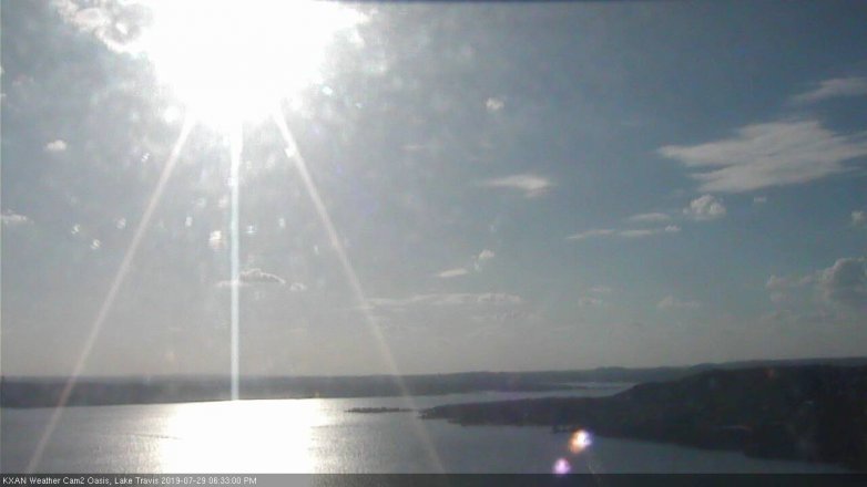 Lake Travis webcam, July 29, 2019 5:35 PM CT