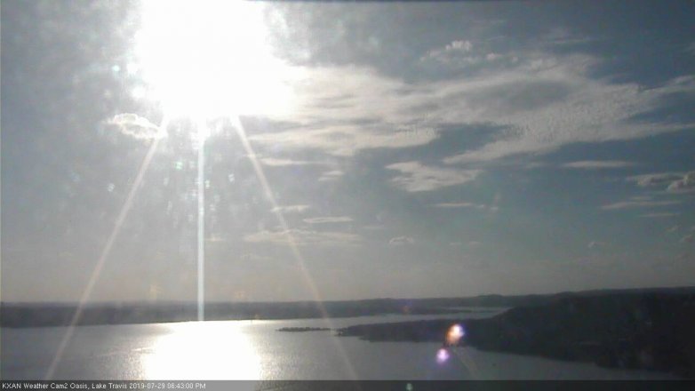 Lake Travis webcam, July 29, 2019 5:45 PM CT