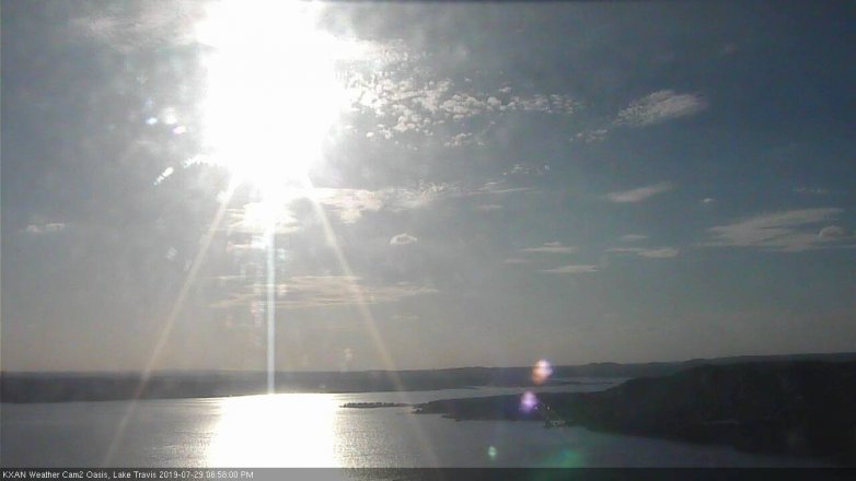 Lake Travis webcam, July 29, 2019 6:00 PM CT