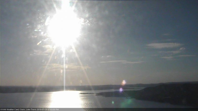 Lake Travis webcam, July 29, 2019 6:05 PM CT