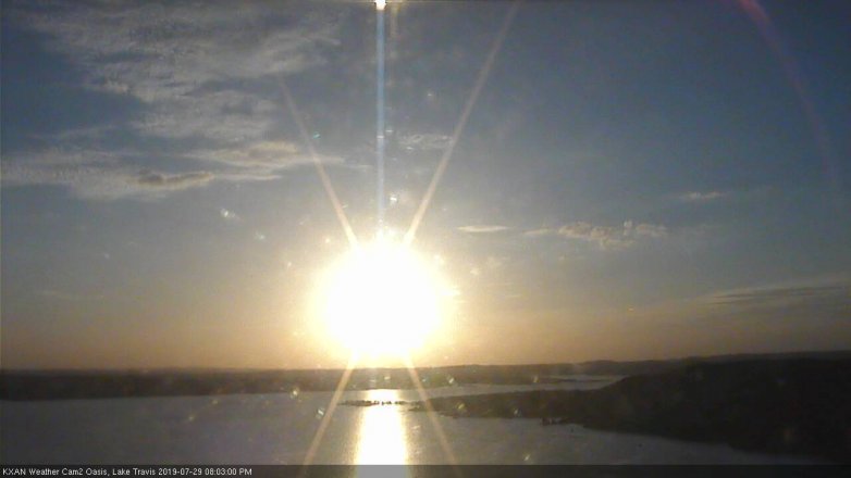 Lake Travis webcam, July 29, 2019 7:05 PM CT