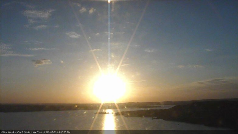 Lake Travis webcam, July 29, 2019 7:10 PM CT