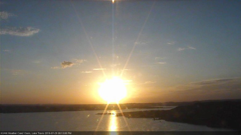 Lake Travis webcam, July 29, 2019 7:15 PM CT