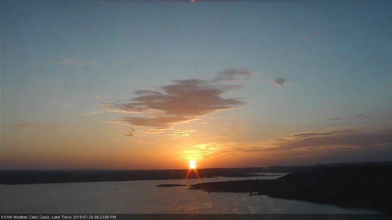 Lake Travis webcam, July 29, 2019 7:25 PM CT