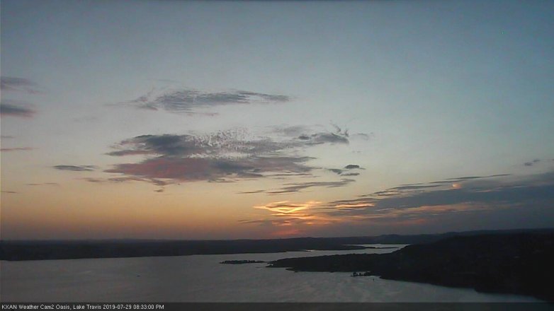 Lake Travis webcam, July 29, 2019 7:35 PM CT