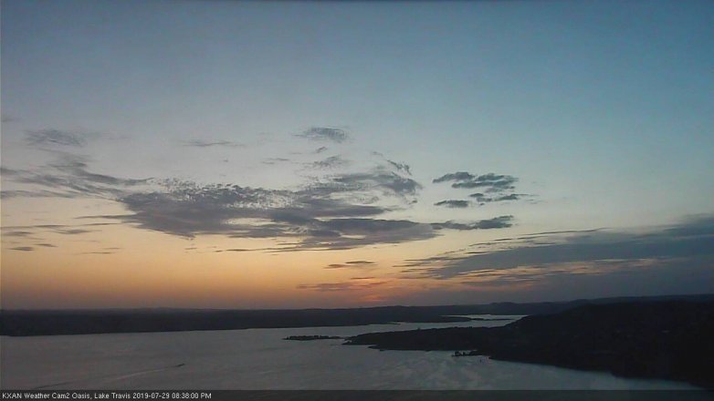 Lake Travis webcam, July 29, 2019 7:40 PM CT