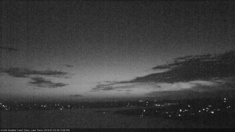 Lake Travis webcam, July 29, 2019 8:15 PM CT