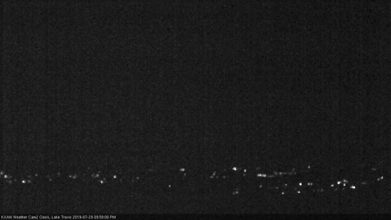 Lake Travis webcam, July 29, 2019 9:00 PM CT
