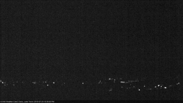 Lake Travis webcam, July 29, 2019 9:40 PM CT