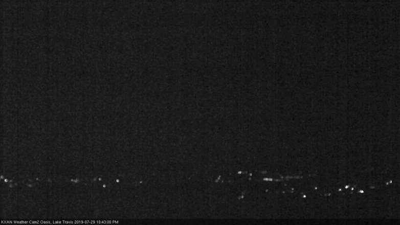 Lake Travis webcam, July 29, 2019 9:45 PM CT