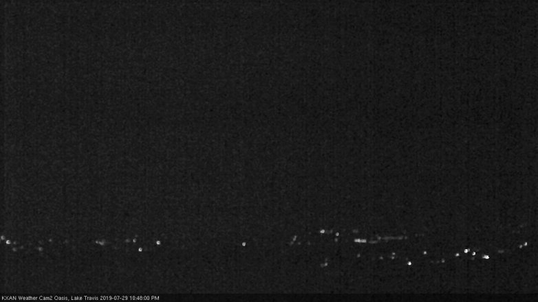 Lake Travis webcam, July 29, 2019 9:50 PM CT