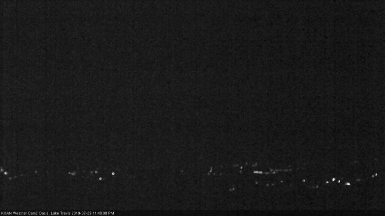 Lake Travis webcam, July 29, 2019 10:50 PM CT