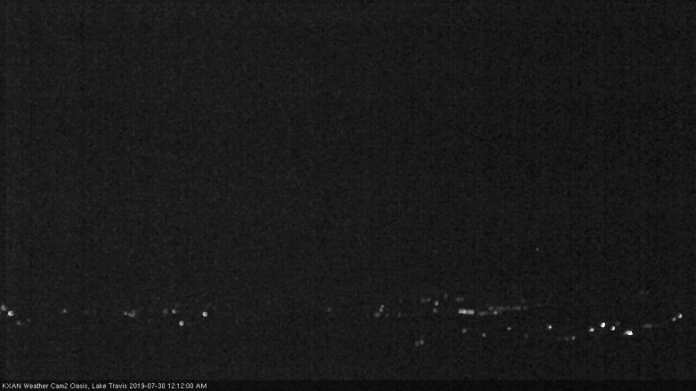 Lake Travis webcam, July 29, 2019 11:15 PM CT