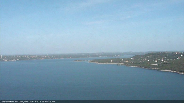 Lake Travis webcam, July 30, 2019 9:05 AM CT