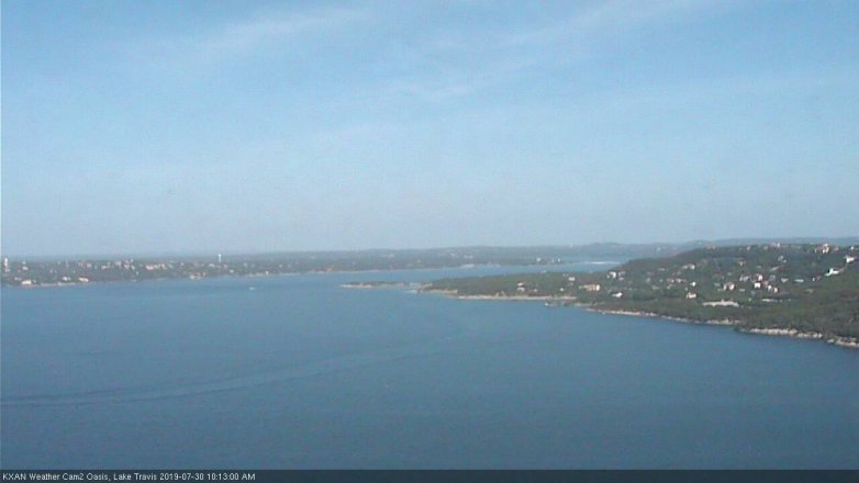 Lake Travis webcam, July 30, 2019 9:15 AM CT
