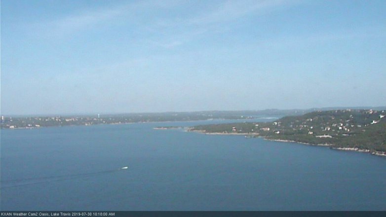 Lake Travis webcam, July 30, 2019 9:20 AM CT