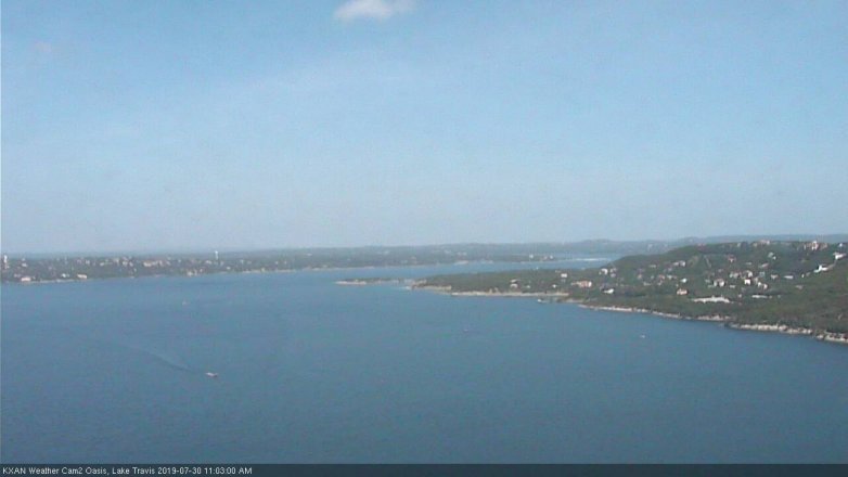 Lake Travis webcam, July 30, 2019 10:05 AM CT