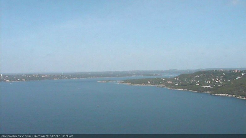Lake Travis webcam, July 30, 2019 10:10 AM CT