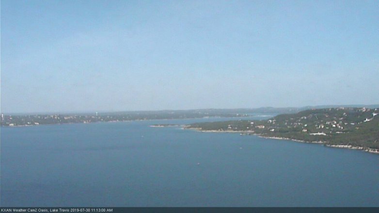 Lake Travis webcam, July 30, 2019 10:15 AM CT