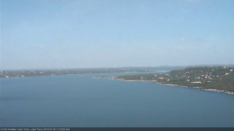 Lake Travis webcam, July 30, 2019 10:25 AM CT
