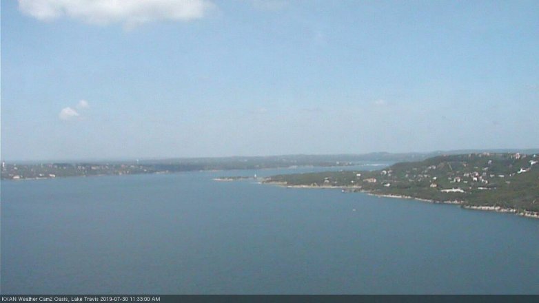 Lake Travis webcam, July 30, 2019 10:35 AM CT