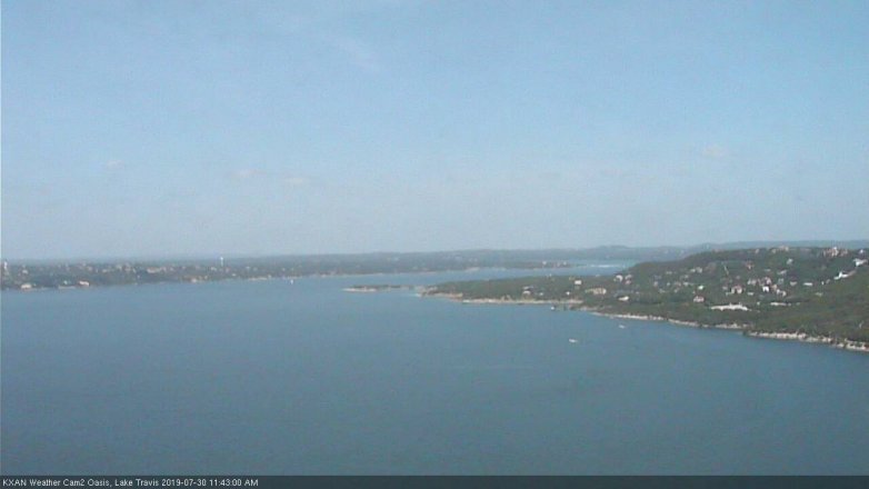 Lake Travis webcam, July 30, 2019 10:45 AM CT