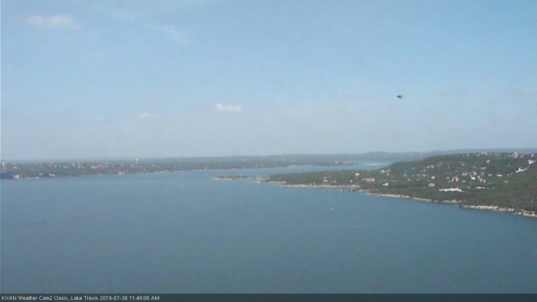 Lake Travis webcam, July 30, 2019 10:50 AM CT