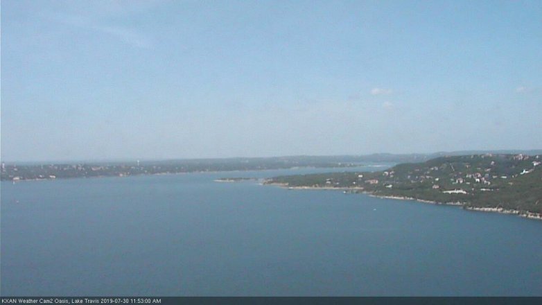 Lake Travis webcam, July 30, 2019 10:55 AM CT