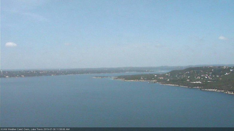 Lake Travis webcam, July 30, 2019 11:00 AM CT