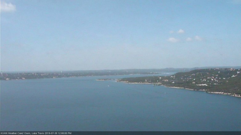 Lake Travis webcam, July 30, 2019 11:10 AM CT