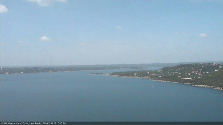 Lake Travis webcam, July 30, 2019 11:15 AM CT