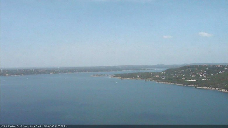 Lake Travis webcam, July 30, 2019 11:35 AM CT