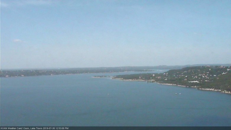Lake Travis webcam, July 30, 2019 11:55 AM CT