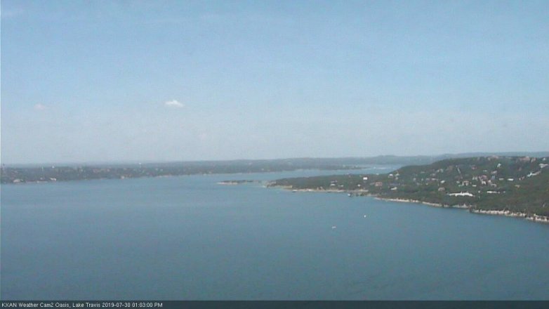 Lake Travis webcam, July 30, 2019 12:05 PM CT