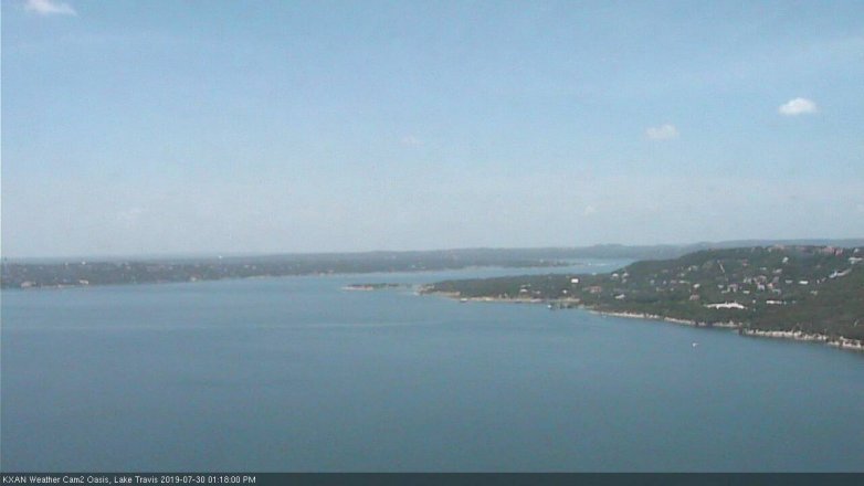 Lake Travis webcam, July 30, 2019 12:20 PM CT