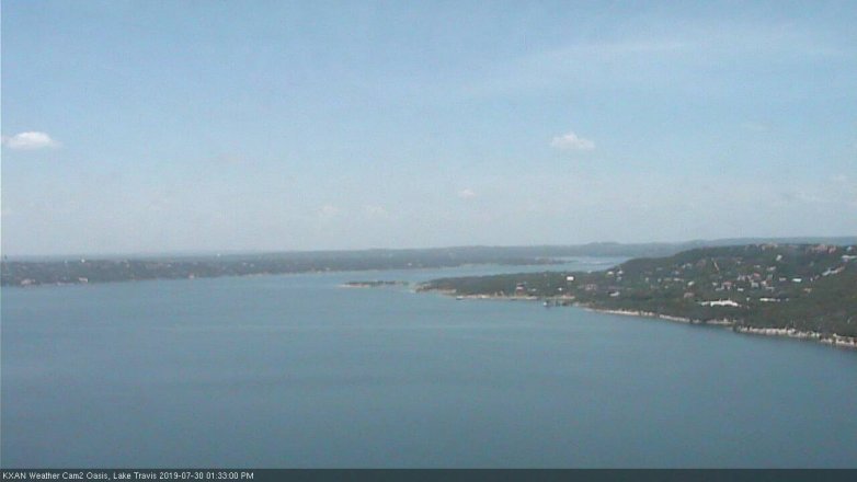 Lake Travis webcam, July 30, 2019 12:35 PM CT