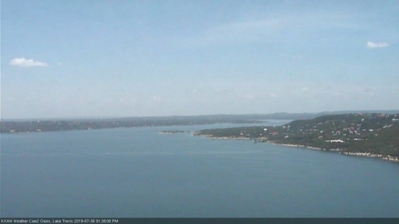 Lake Travis webcam, July 30, 2019 12:40 PM CT