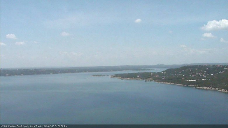 Lake Travis webcam, July 30, 2019 1:00 PM CT