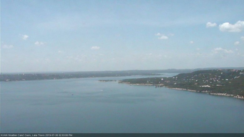 Lake Travis webcam, July 30, 2019 1:05 PM CT