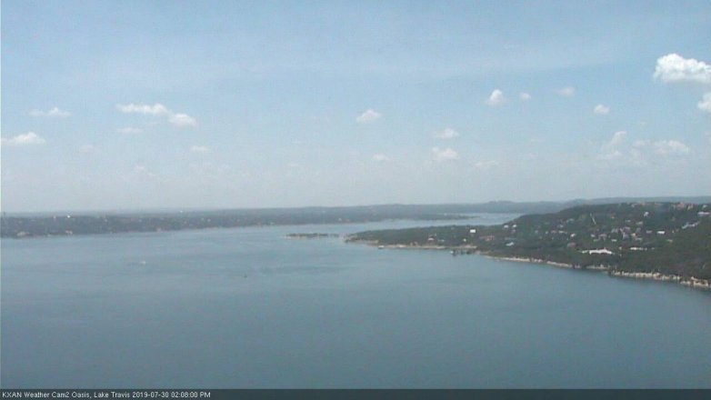 Lake Travis webcam, July 30, 2019 1:10 PM CT