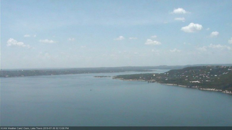 Lake Travis webcam, July 30, 2019 1:15 PM CT