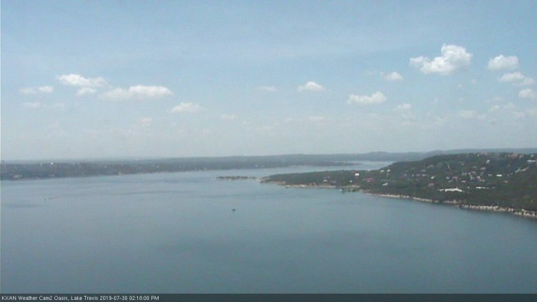 Lake Travis webcam, July 30, 2019 1:20 PM CT