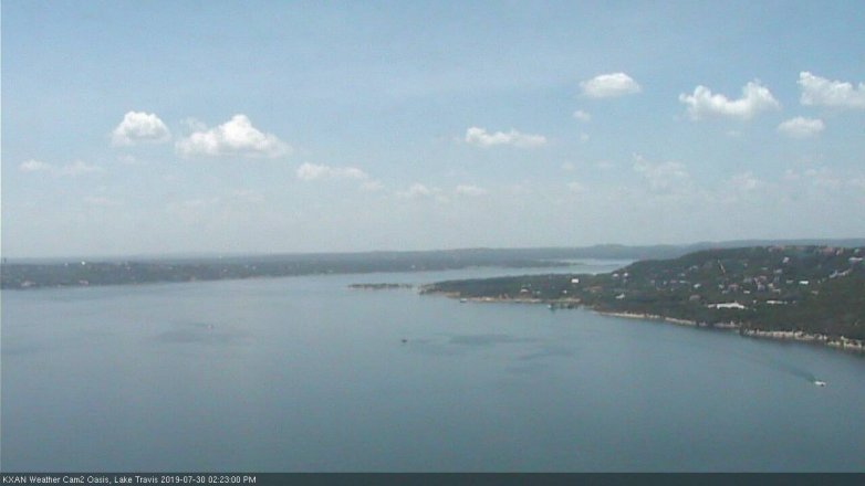 Lake Travis webcam, July 30, 2019 1:25 PM CT