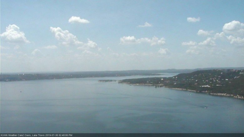 Lake Travis webcam, July 30, 2019 1:50 PM CT
