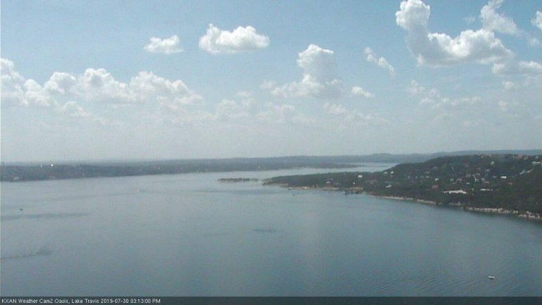 Lake Travis webcam, July 30, 2019 2:15 PM CT