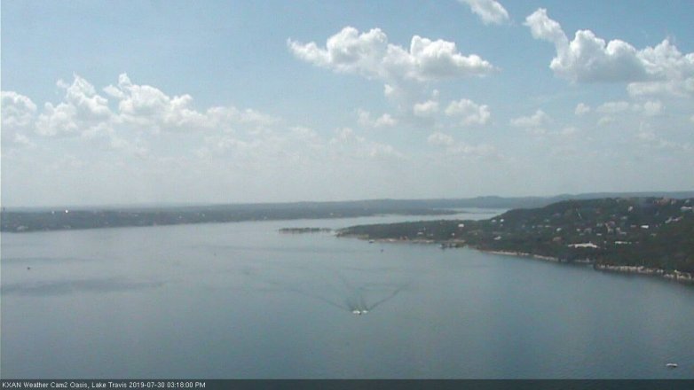 Lake Travis webcam, July 30, 2019 2:20 PM CT