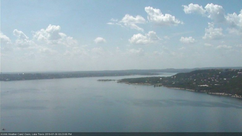 Lake Travis webcam, July 30, 2019 2:25 PM CT